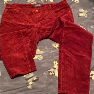 Red Velvet Old Navy Rockstar pants